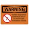Signmission OSHA WARNING Sign, Permit Required Confined, 10in X 7in Rigid Plastic, 10" W, 7" H, Landscape OS-WS-P-710-L-12755 - alternate 1